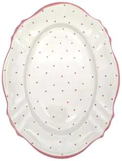 Servierplatte Gmundner Keramik - Rosa Tupferl (5-teilig) – Vorschau 6