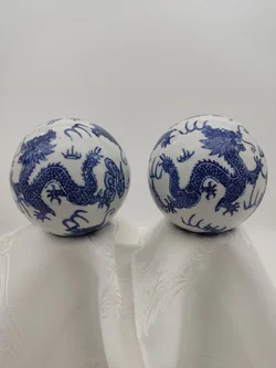 Porzellan Drachenkugeln Chinoi-Serie, 2er Set, D/ 10 cm – Vorschau 1