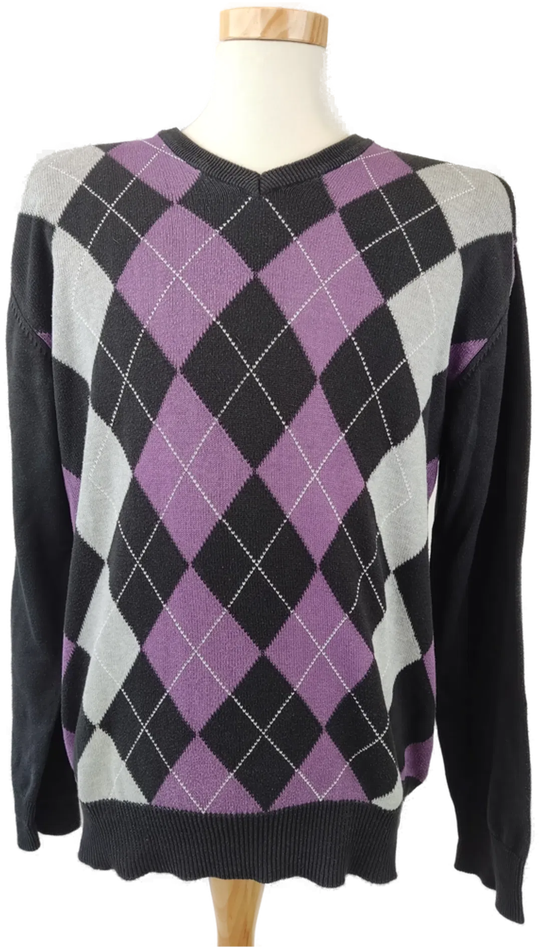 John Devin Männerpullover kariert - XL  - Bild 1