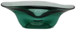 Massive Glas-Schale in strahlendem Grün - Bild 2