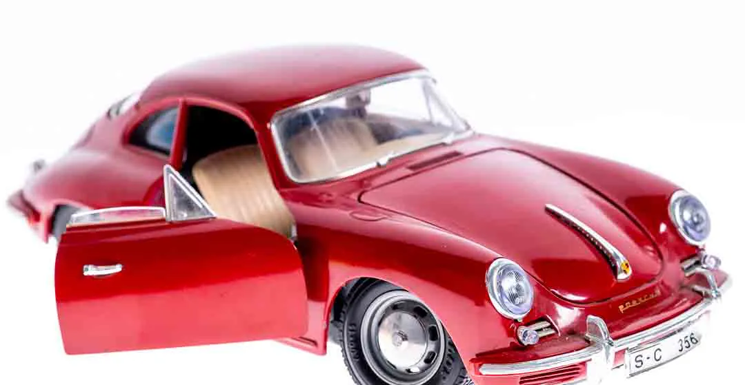 Bburago Modellauto Porsche 356 B rot (1961) 1/18 Druckguss Maßstab – Bild 6