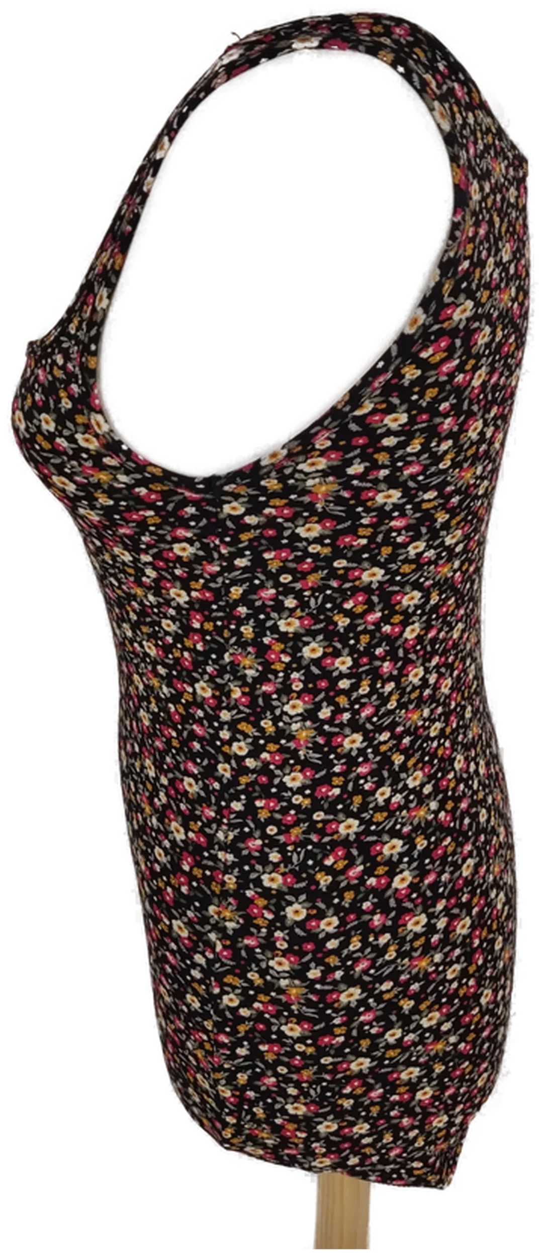 Top "I love Basics Clockhouse" mit Rundhalsausschnitt und Trägern, bunt gemustert, Größe XS – Bild 2