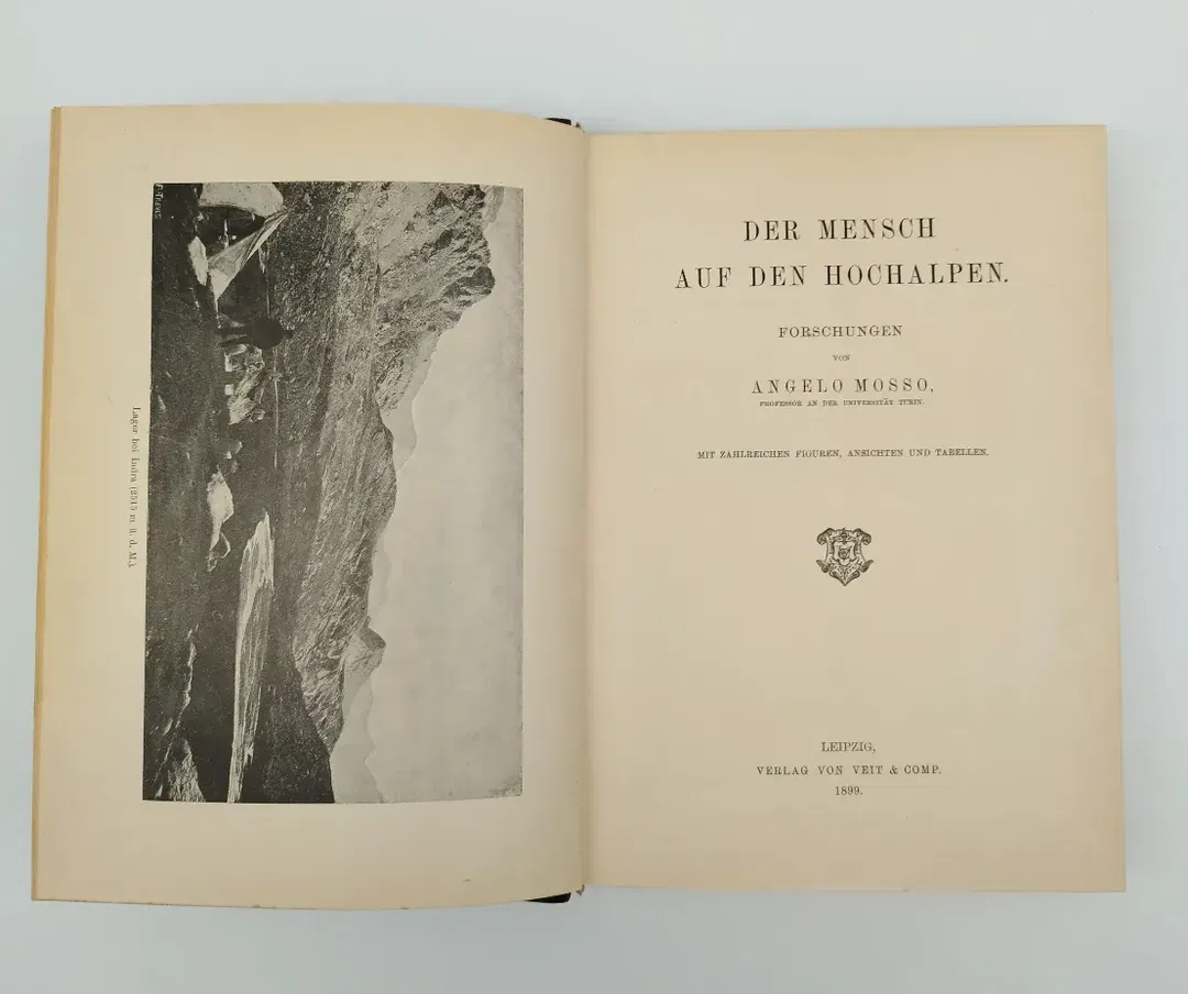 Angelo Mosso, Der Mensch auf den Hochalpen - Verlag von Veit & Comp, 1899 - Bild 2