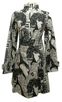 Desigual Damen Mantel gemustert schwarz/weiß Gr. M - Bild 2