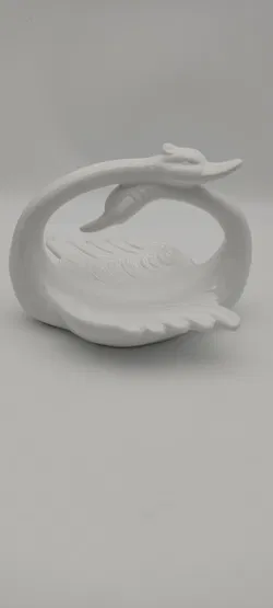 Porzellan-Schwanschale in weiß - Bild 2