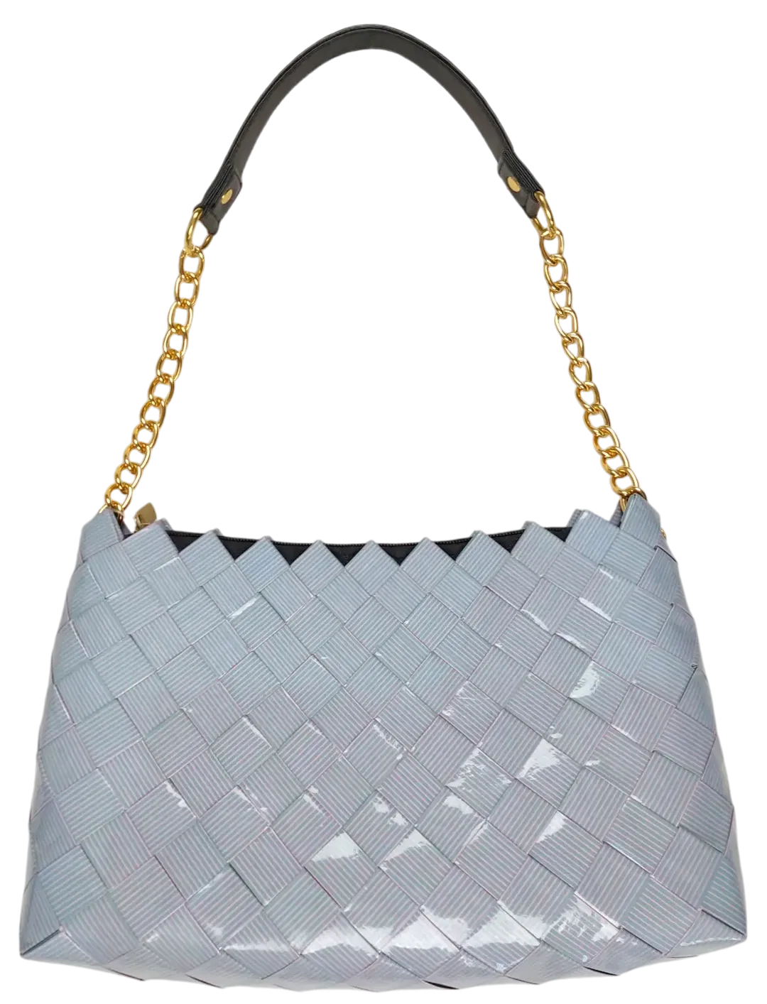 Rebagz Upcycling Damen Tasche, grau  - Bild 4