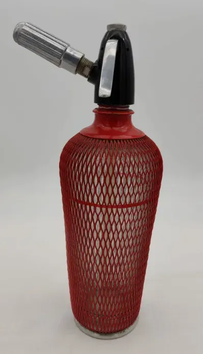 Vintage Soda Flasche Drahtnetzmantel - Bild 3