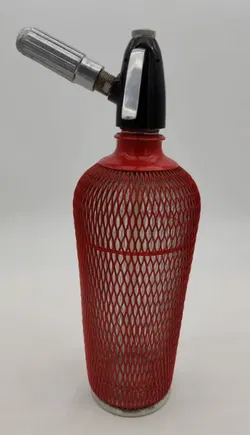 Vintage Soda Flasche Drahtnetzmantel - Bild 1