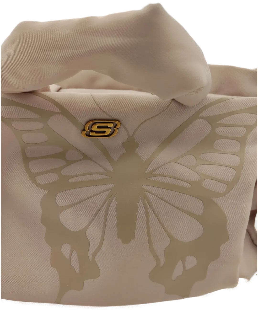 Skechers Schultertasche Kunstleder Beige | Neuwertig – Bild 7