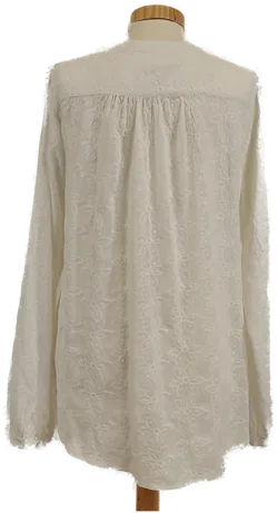 L.O.G.G. Damen Langarmbluse, Gr. 36, Allover floral bestickt - Bild 3