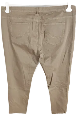 Blue Seven Damen Stretch-Jeans in Beige, Größe 46 - Bild 4