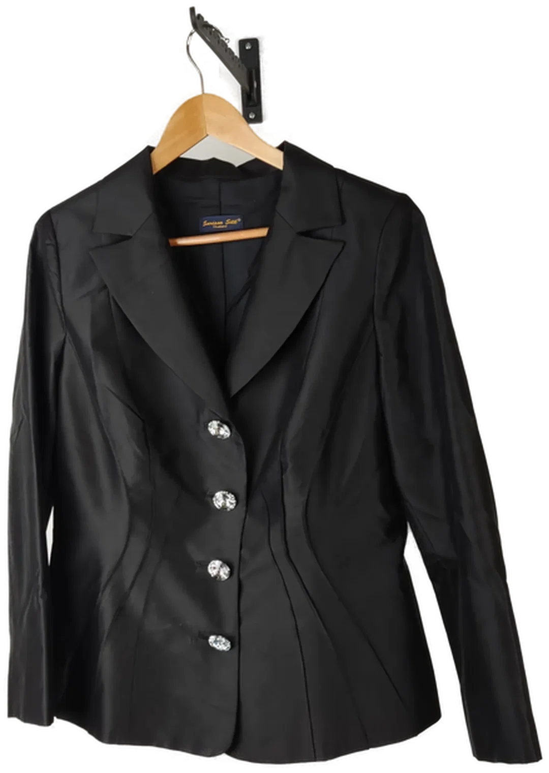Eleganter Blazer Sarissa Silk Thailand Strass-Knöpfe | Abendlicher Glanz Größe 44 – Bild 5