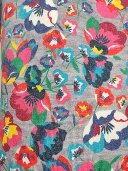 Benetton Mädchen Strickshirt grau/bunt geblümt - 10-11 Jahre - Bild 4