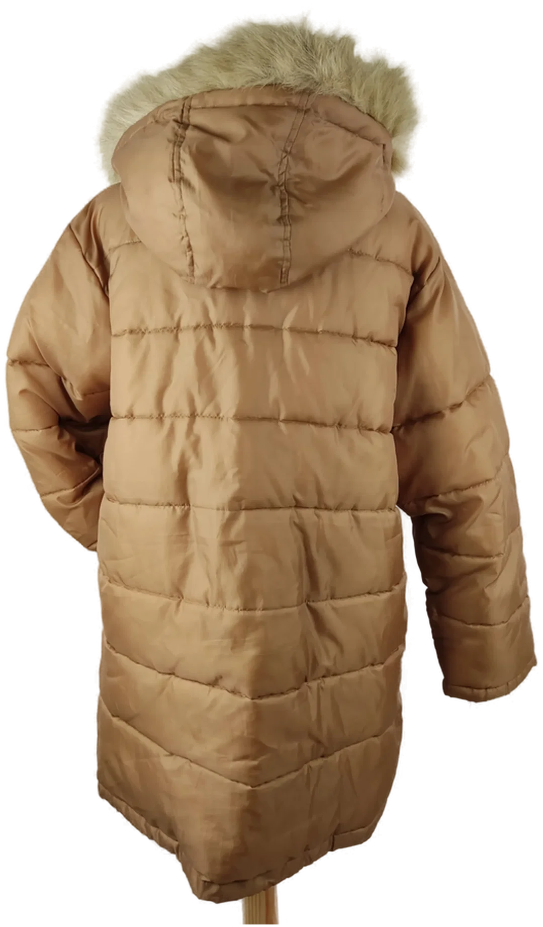 Kinder Winterjacke '"hot + spicy", mit Kapuze, messingfarben mit Taschen, Größe 164 – Bild 3