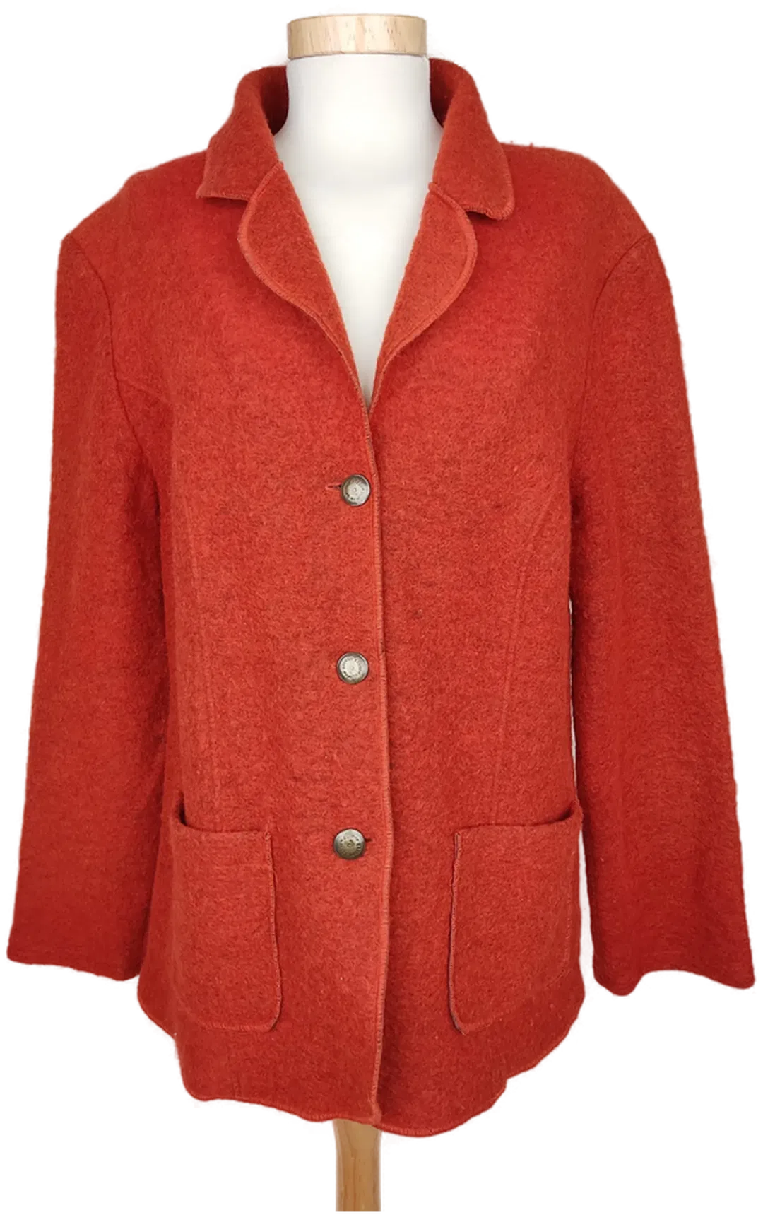 Peter Hahn Damen Wollmischjacke kaminrot - XL/44 - Bild 1