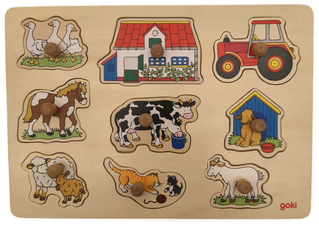 Set 4 Stk. Holzpuzzle, Kinder – Bild 2