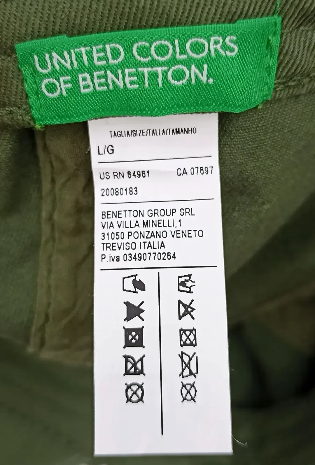 United Colors of Benetton Kinderschildkappe dunkelgrün Gr. L – Bild 3