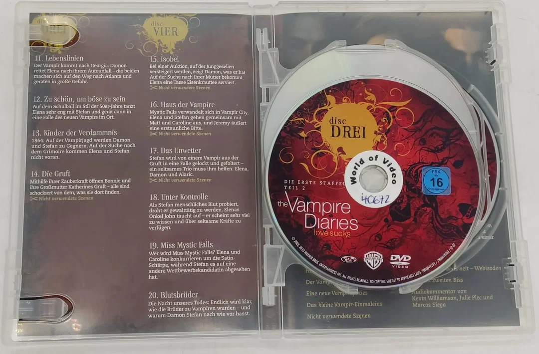 3 DVD's "The Vampire Diaries" Die erste Staffel Teil 2  – Bild 4
