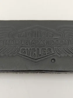 Originale Vintage Harley-Davidson Gürtelschnalle (1988), Model "Sunburst Double Eagle & Bar & Shield", mit geprägtem Leder-Gürtel Länge 85cm, Sammlerstück!! – Vorschau 11
