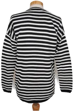 Rich&Royal Damen Pullover weiß/schwarz gestreift - XS/34 - Bild 2