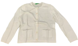 United Colors of Benetton Kinderstrickjacke weiß Gr. XXS
