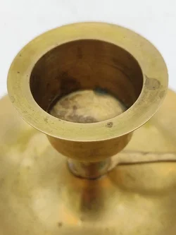Messing-Kammerleuchter | Vintage Kerzenständer mit Patina – Vorschau 7