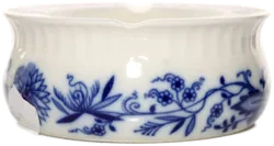 Zwiebelmuster Porzellan Aschenbecher – Made in Czechoslovakia, Blau-Weiß Dekor - Bild 2