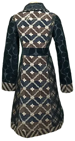 Desigual Damen Mantel schwarz gemustert Gr. S - Bild 2