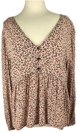 Damen-Shirt Clockhouse Viskose Gr.44 Animal Print | Sommer-Statement - Bild 1