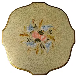 Beistelltisch, Holz, handbemalt im Antik‑Look, Landhausstil - Bild 4