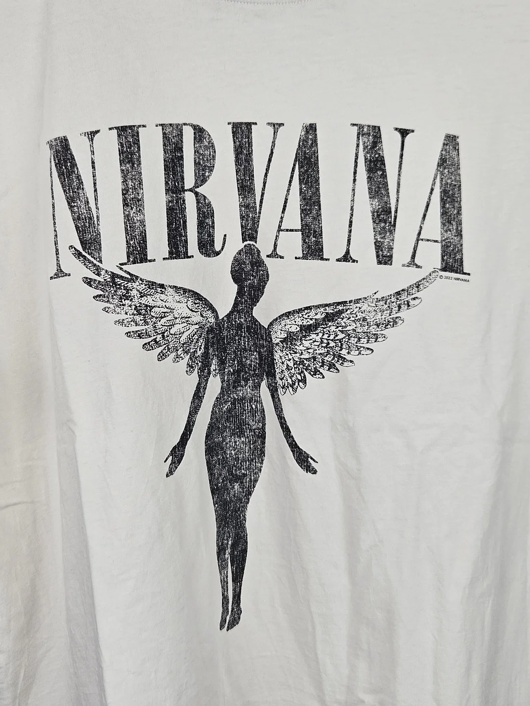 Nirvana H&M Herren Band T-Shirt, beige - Gr. S  – Bild 2