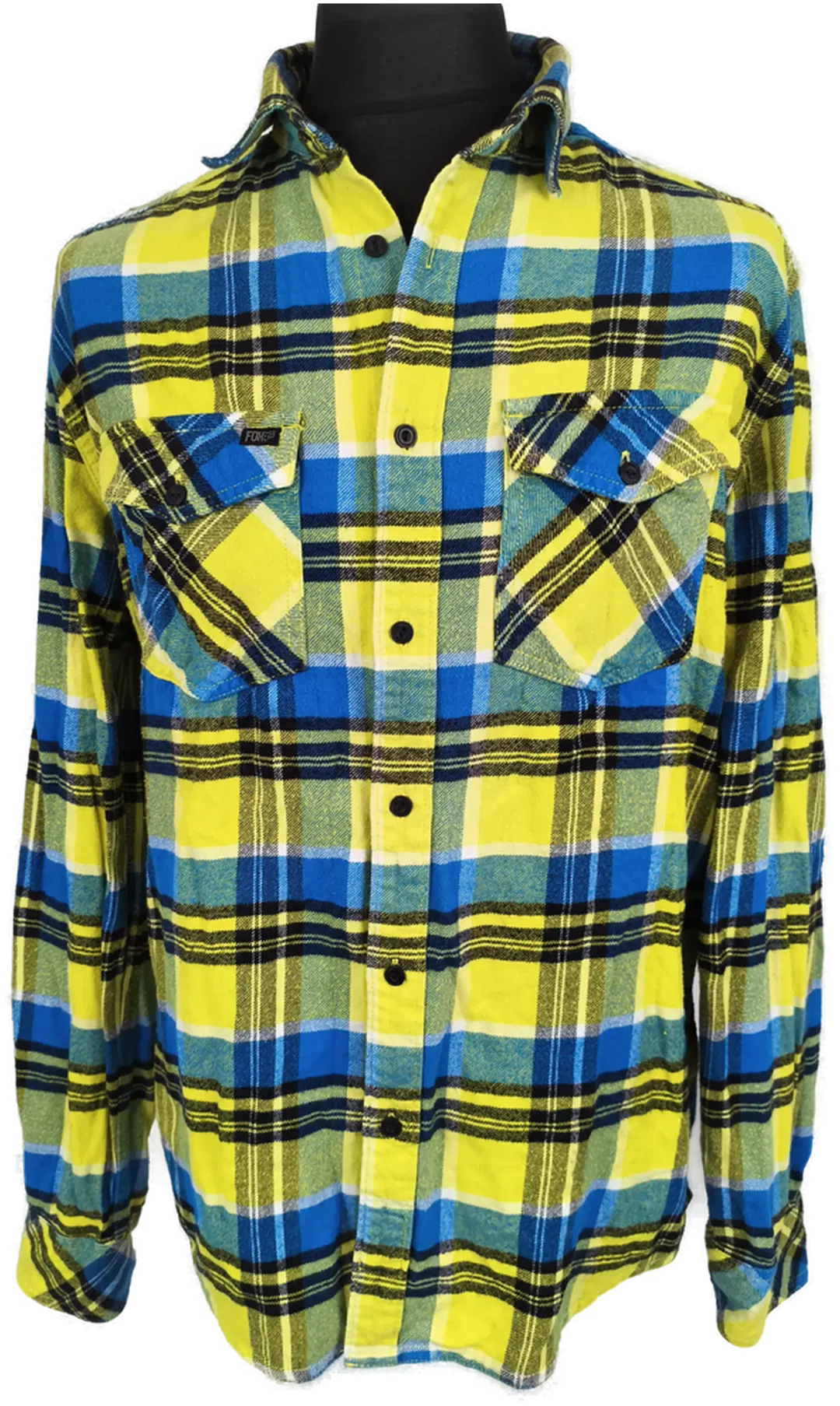 Flanellhemd Herren, Fox, Gr. L - Bild 1
