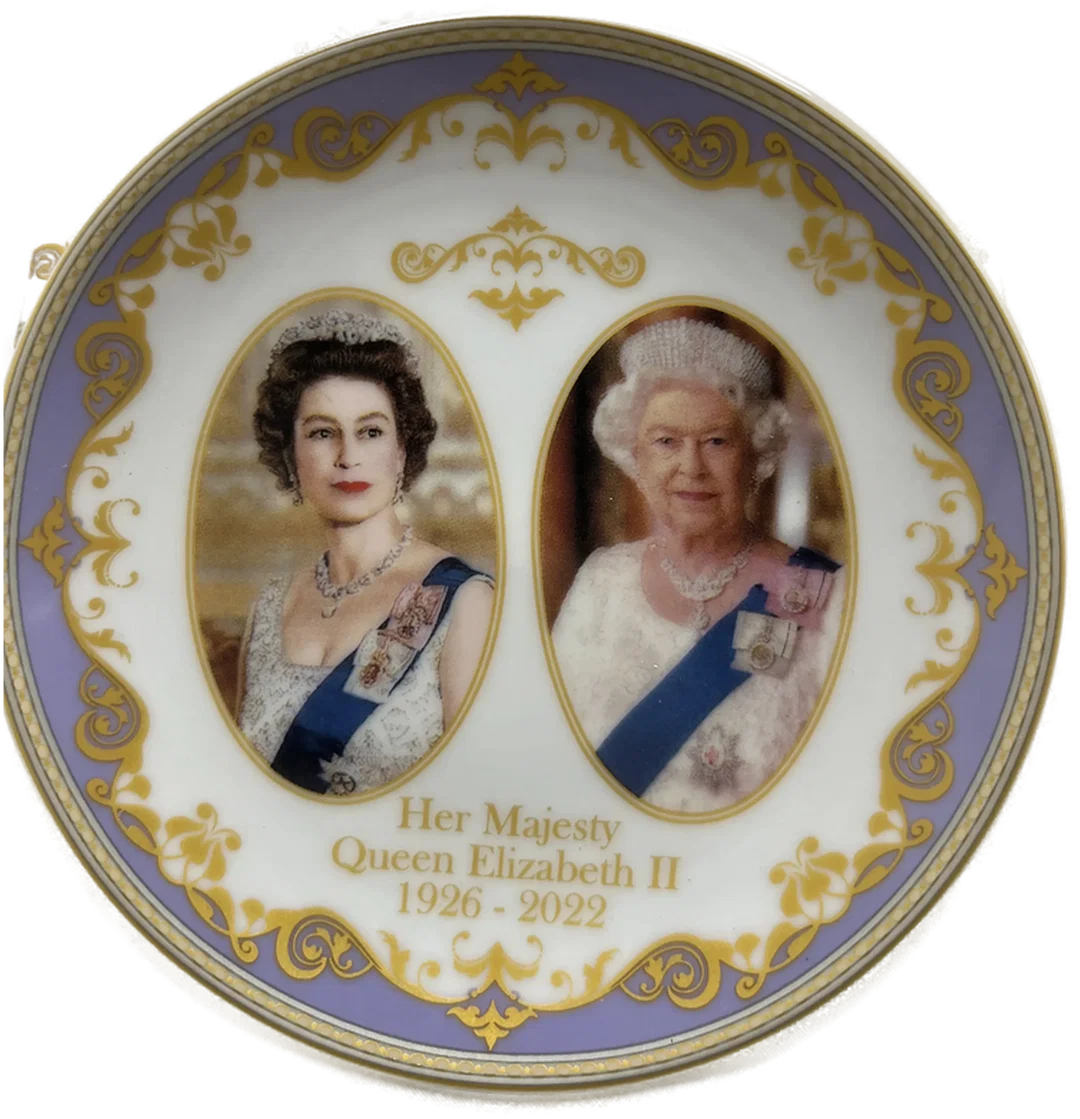Gedenkteller Queen Elizabeth 11,5 cm - Neu & Originalverpackt – Bild 2