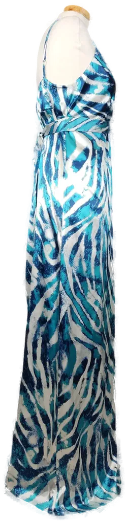 Jones Maxikleid weiß/blau - M/38 - Bild 3