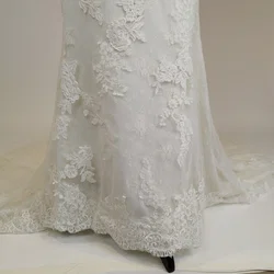 Pronovias Barcelona Brautkleid mit Schleppe - D36 / 100% Polyester - Bild 3
