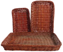 Vintage Keramik-Kasserollen mit Weidenkörben – 3-teiliges Set - Bild 3