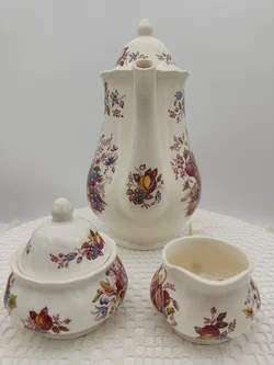 Royal Tudor 'Fruits & Flowers Kaffee- und Teeservice Keramik | Englischer Schatz - Bild 4