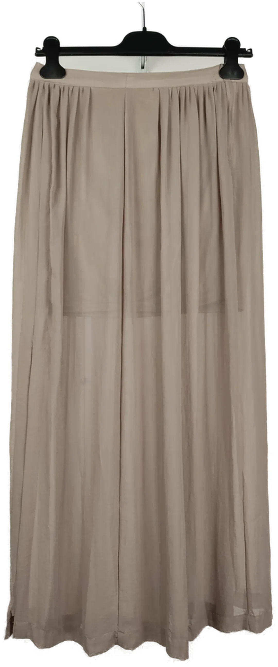 H&M Damenrock braun lang seitlich geschlitz - 36/S – Bild 2