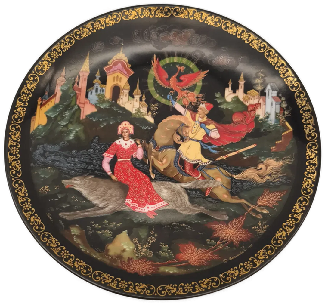 Wandteller Porzellan, Russland - Bild 1