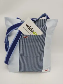 Tragtasche Stoff mehrfarbig + Henkel - Bild 2