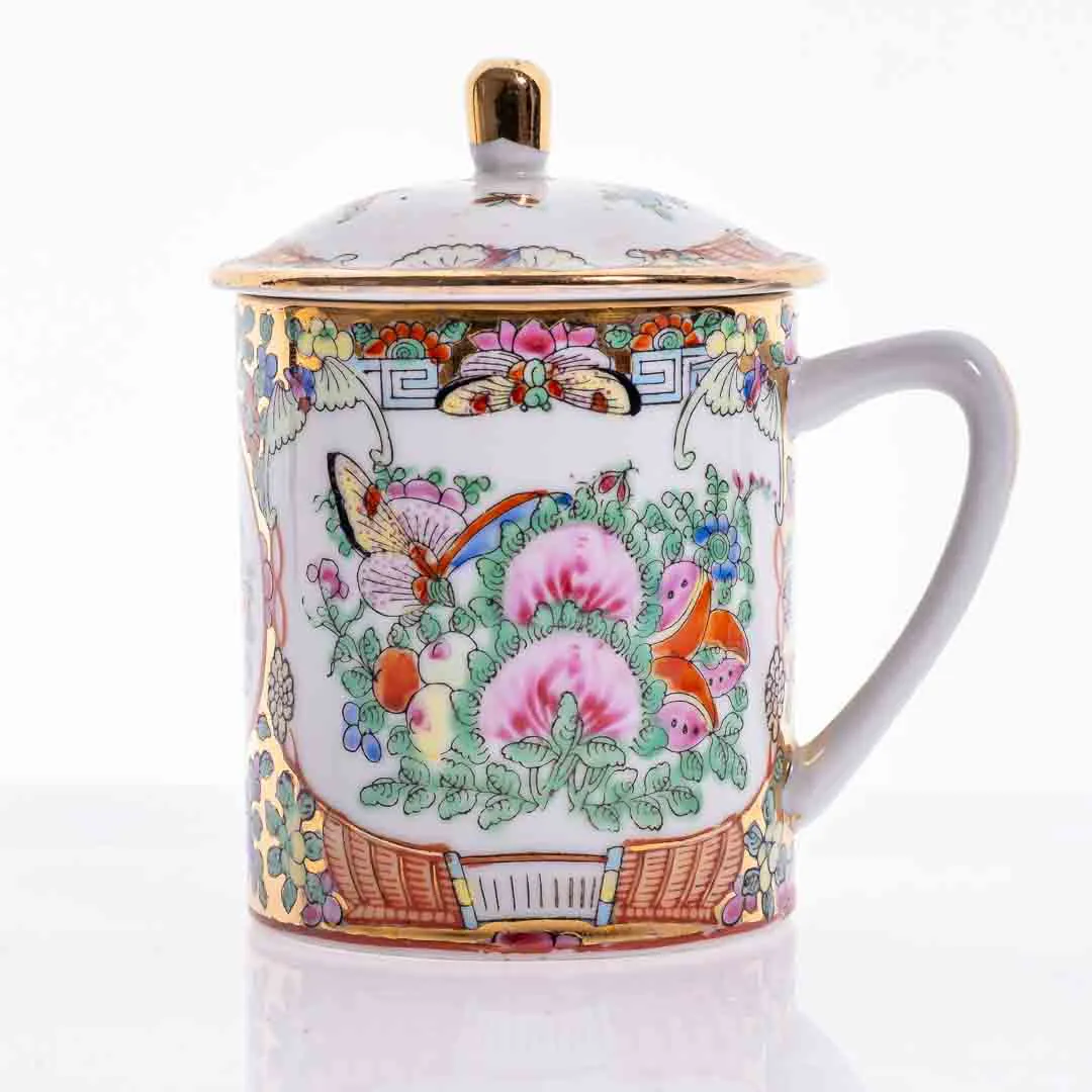 Teetasse mit Deckel - Handmade in China - Bild 4