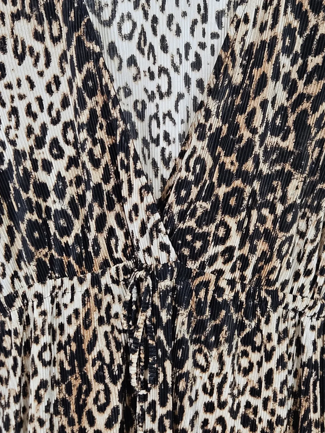 ZARA Damen Maxikleid mit Animal Print, braun - Gr. L – Bild 3