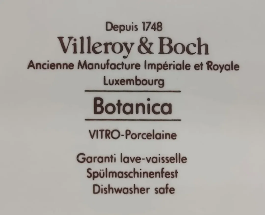 Villeroy & Boch Sammelteller Depuis 1748 Botanica "Nicotiana Tabacum" – Bild 4