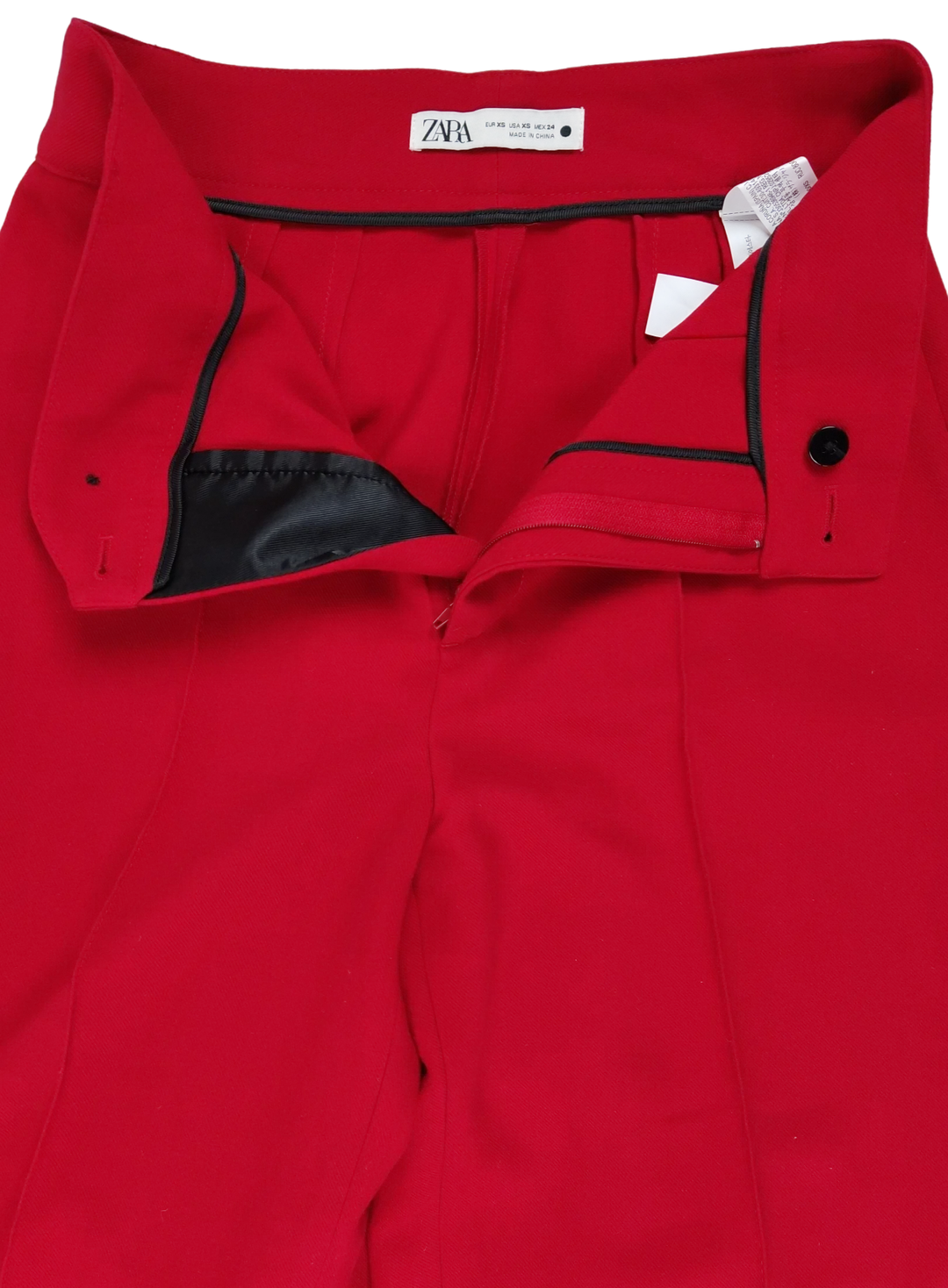 Zara Damen Hosenanzug-Zweiteiler, rot - Gr. XS  – Bild 7