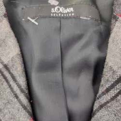 s.Oliver Damenblazer schwarz, grau kariert -38 (M) - Bild 4