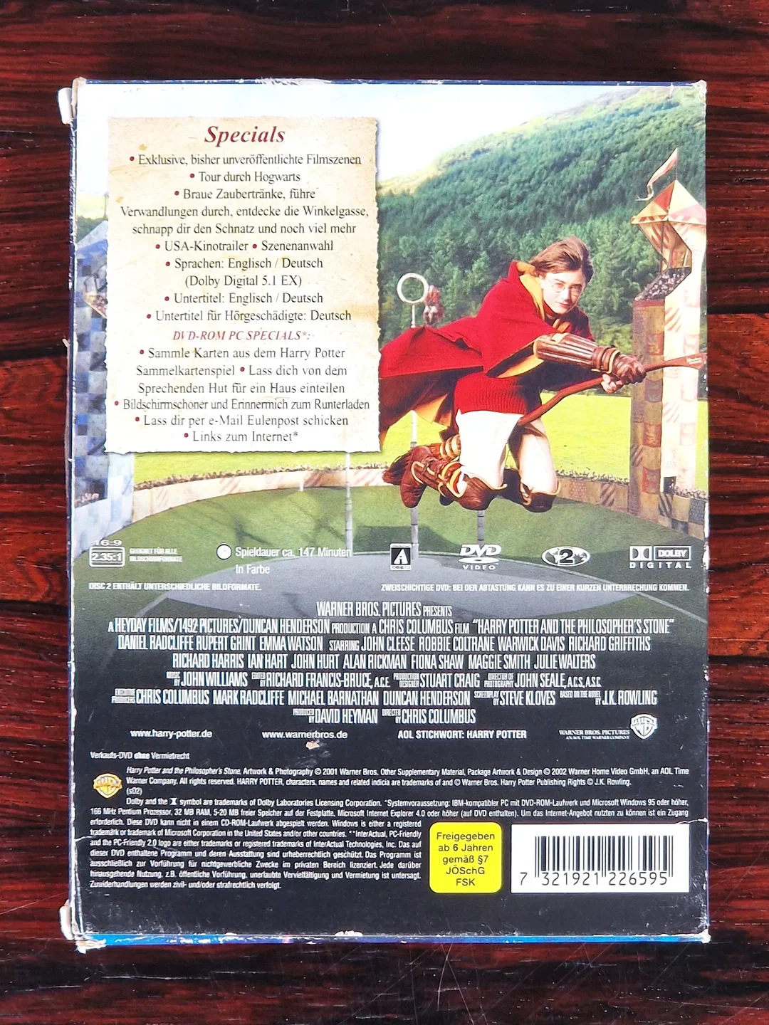 Harry Potter und der Stein der Weisen - Film - DVD - 2-Disc Edition im Schuber – Bild 2
