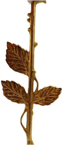 Deko-Rose 95% Zinn Goldfarben | Retro-Charme - Bild 8