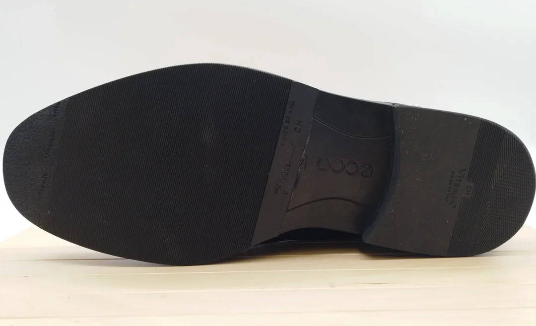 Ecco Herren Halbschuhe Leder Gr. 43 - neu besohlt  – Bild 2