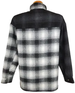 Jack & Jones Herren Hemdjacke schwarz/grau/weiß kariert - S/46 - Bild 2