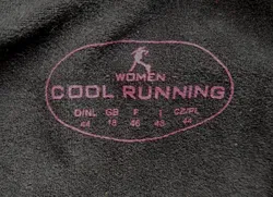COOL RUNNING Damen Sporthose kurz schwarz gemustert - Gr. 44 - Bild 3